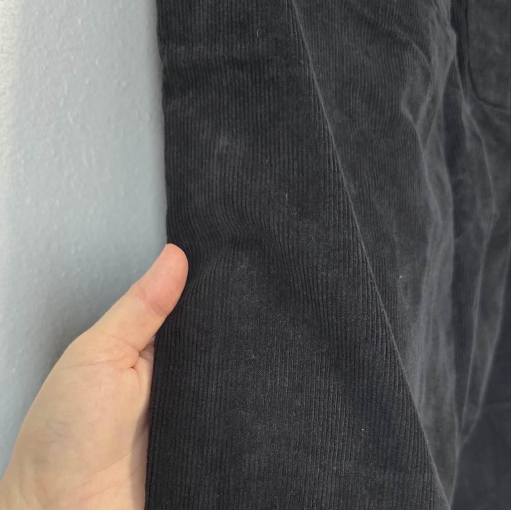American Eagle Outfitters Women’s Wide Leg Corduroy Pants in Black - Picture 5 of 7